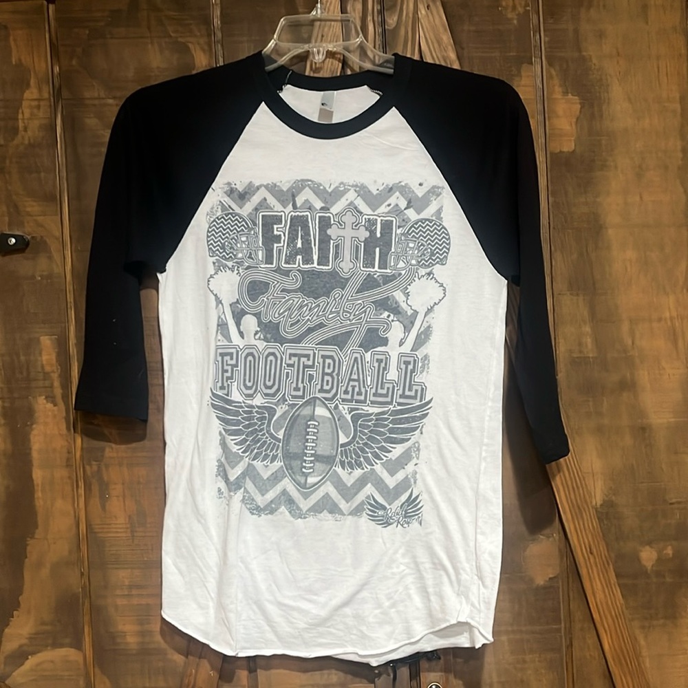 Faith, family, football tshirt